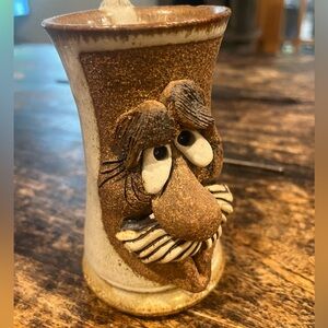 Mahon Made Stonewear Brown and Cream Ugly Funny Character Mug